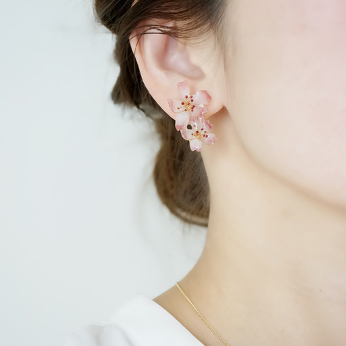 ほんのり桜jewelryピアス/イヤリング ピアス（スタッド・一粒 