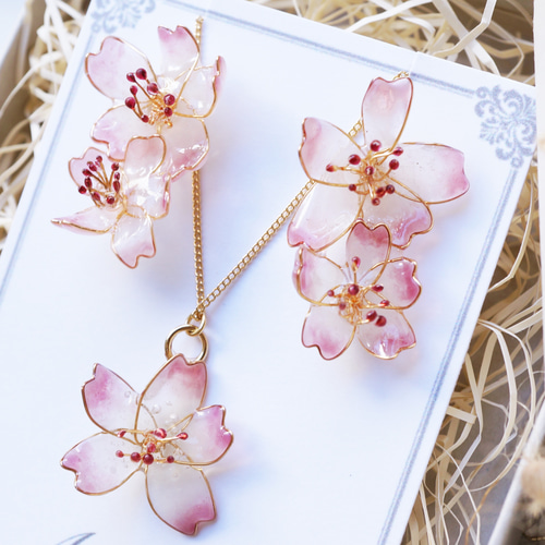 ほんのり桜jewelryピアス/イヤリング ピアス（スタッド・一粒 