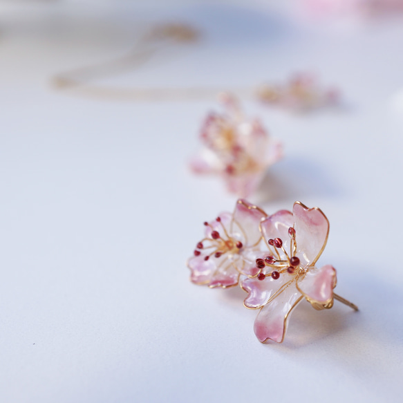 ほんのり桜jewelryピアス/イヤリング 14枚目の画像