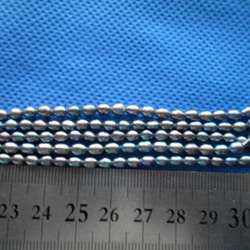 淡水真珠１連 ブラック　グレー 　５ミリ 3枚目の画像