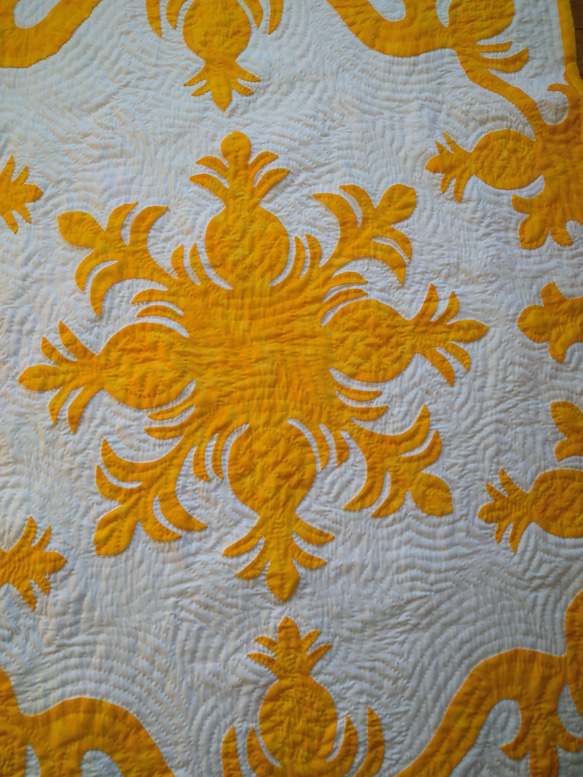 ハワイアンキルトタペストリー（手縫い）特別