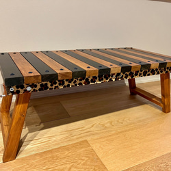 折り畳みローテーブル　アニマルシリーズ（ヒョウ柄）60㎝×30㎝×25㎝ 13枚目の画像