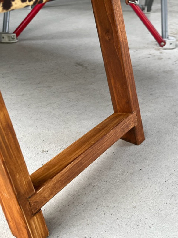 折り畳みローテーブル　アニマルシリーズ（ヒョウ柄）60㎝×30㎝×25㎝ 5枚目の画像