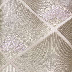 obi巾着バッグ 『紫×菱形』 帯/2way/シルク 10枚目の画像