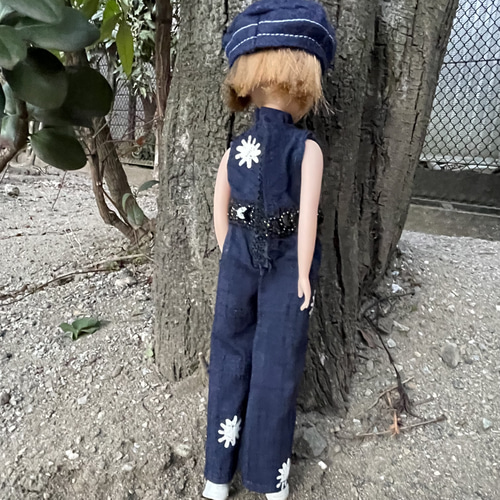 リカちゃん服  デニムオールインワン リカちゃん服 デニムオールインワン