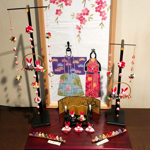 つるし飾り 3本 H 吊るし 古布正絹 着物リメイク ひな飾り つるし雛 ...