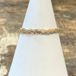 パルパル　k18リング　チェーンリング　モルガナイト　スクリューチェーン ad-072-20221029-1.jpg