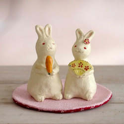 陶器兔雛人偶～兔人偶 第1張的照片