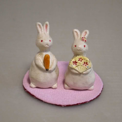 陶器兔雛人偶～兔人偶 第7張的照片