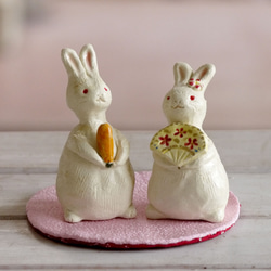 陶器兔雛人偶～兔人偶 第4張的照片