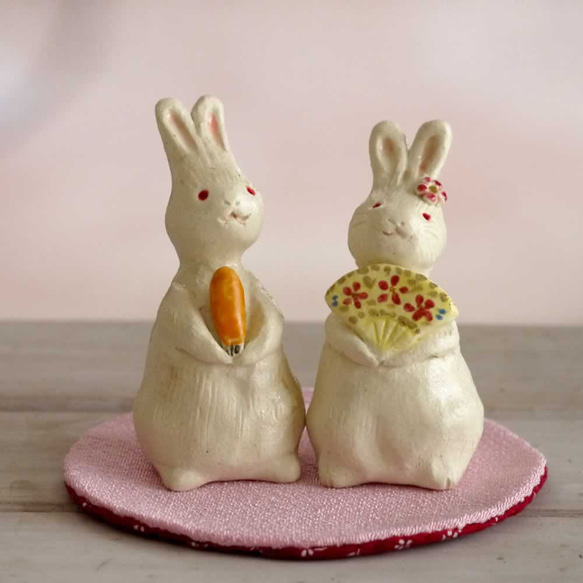 陶器兔雛人偶～兔人偶 第2張的照片