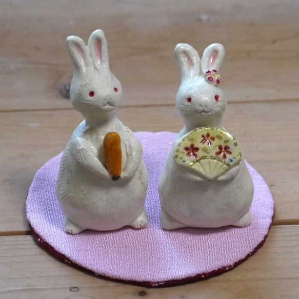 陶器兔雛人偶～兔人偶 第10張的照片