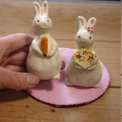 陶器兔雛人偶～兔人偶 第9張的照片