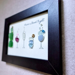 シーグラスアート「ワイン」 4枚目の画像
