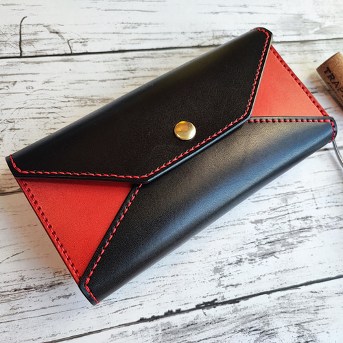 栃木レザー送料無料】栃木レザー三つ折りロングウォレット【レディース 