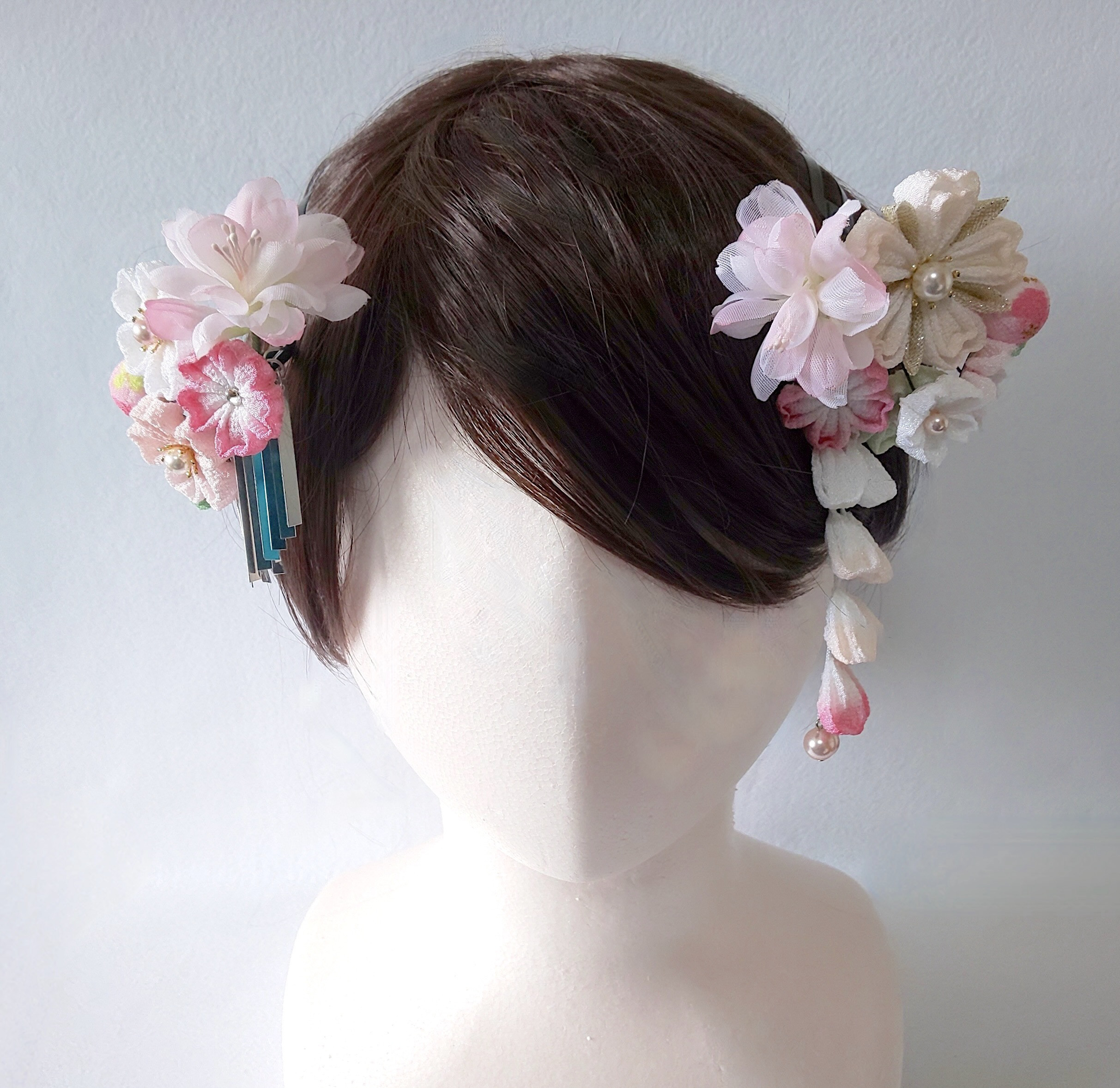 つまみ細工２点セット　/ 桜乃