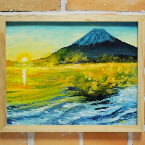 工場直売 ≪国美協≫TOMOYUKI・友之、『富士山(春)』、油彩画 工場直売 ≪国美協≫TOMOYUKI・友之、『富士山(春)』、油彩画