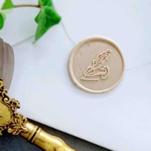 シーリングスタンプ「ハンドシリーズ 羽ペン」羽根ペン 2.5