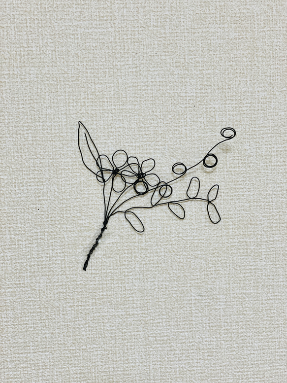ドライフラワー風 ワイヤーアート 1枚目の画像