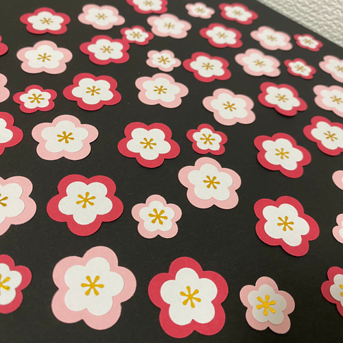 クラフトパンチ 梅 アルバム 春 壁面飾り 寄せ書き その他素材 melon