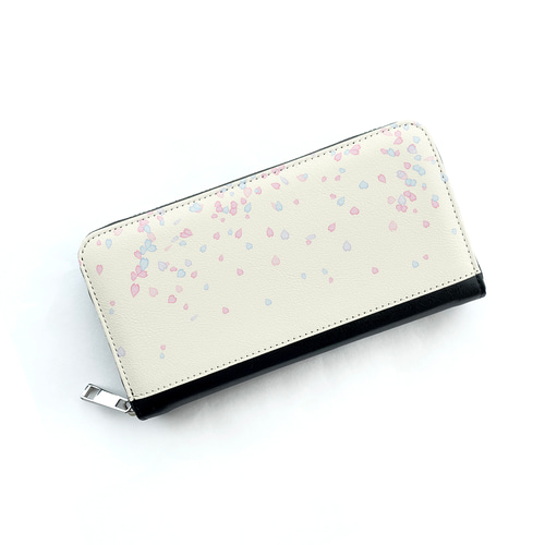 桜 drops / 夜桜 長財布 ねこ 猫 さくら 月 長財布 LUSTRY 通販