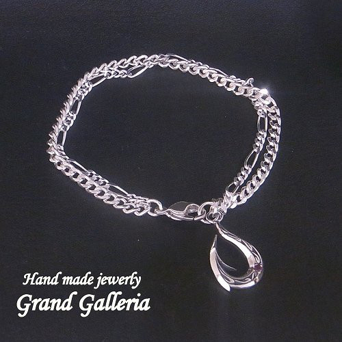 シルバー925　釣り針　フィッシュフック ブレスレット　1５〜2５cm　Grand Galleria