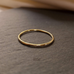 k10】ベーシックで上質な*つけっぱなしリング*k10プレーンリング 指輪
