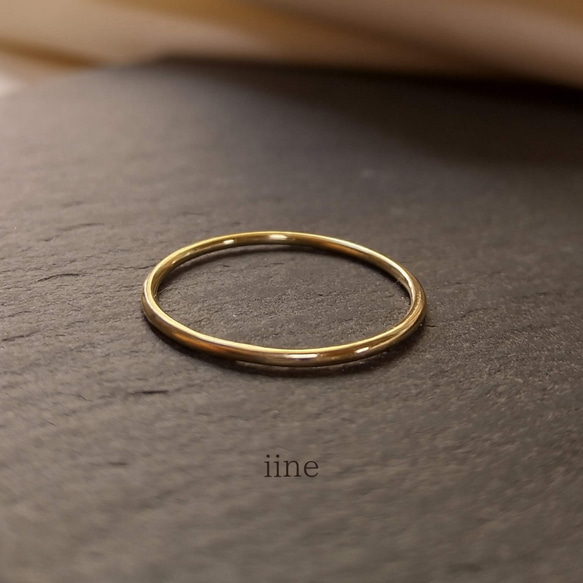 k10】ベーシックで上質な*つけっぱなしリング*k10プレーンリング 指輪