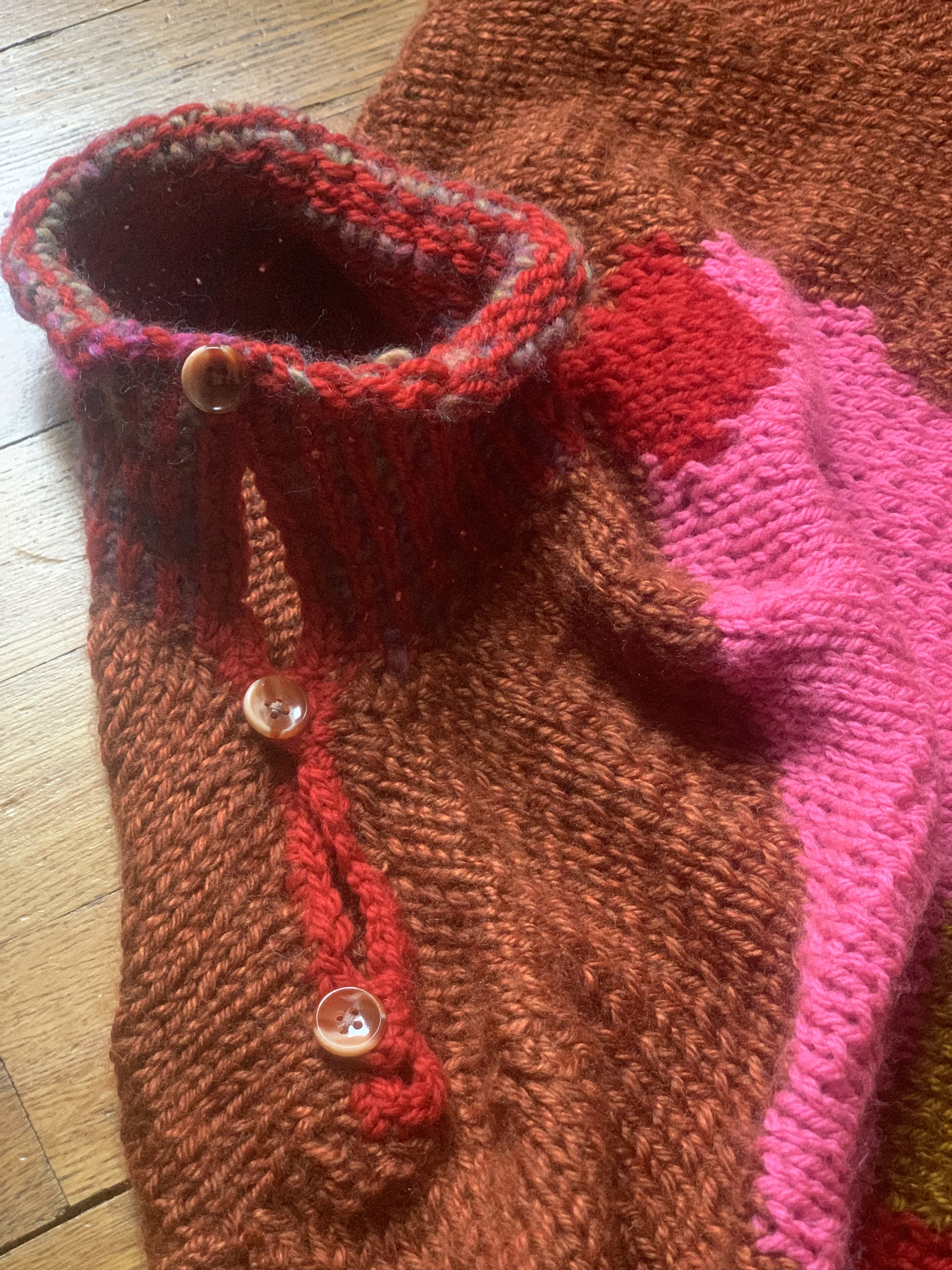 アイスクリームのレトロセーター　レディースMサイズ　プルオーバー