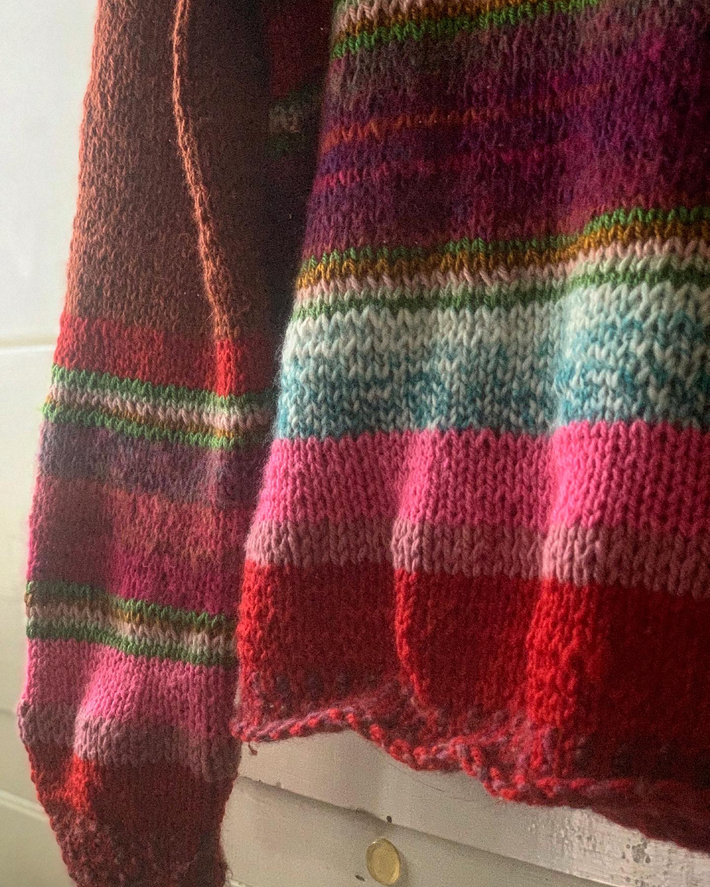 アイスクリームのレトロセーター　レディースMサイズ　プルオーバー