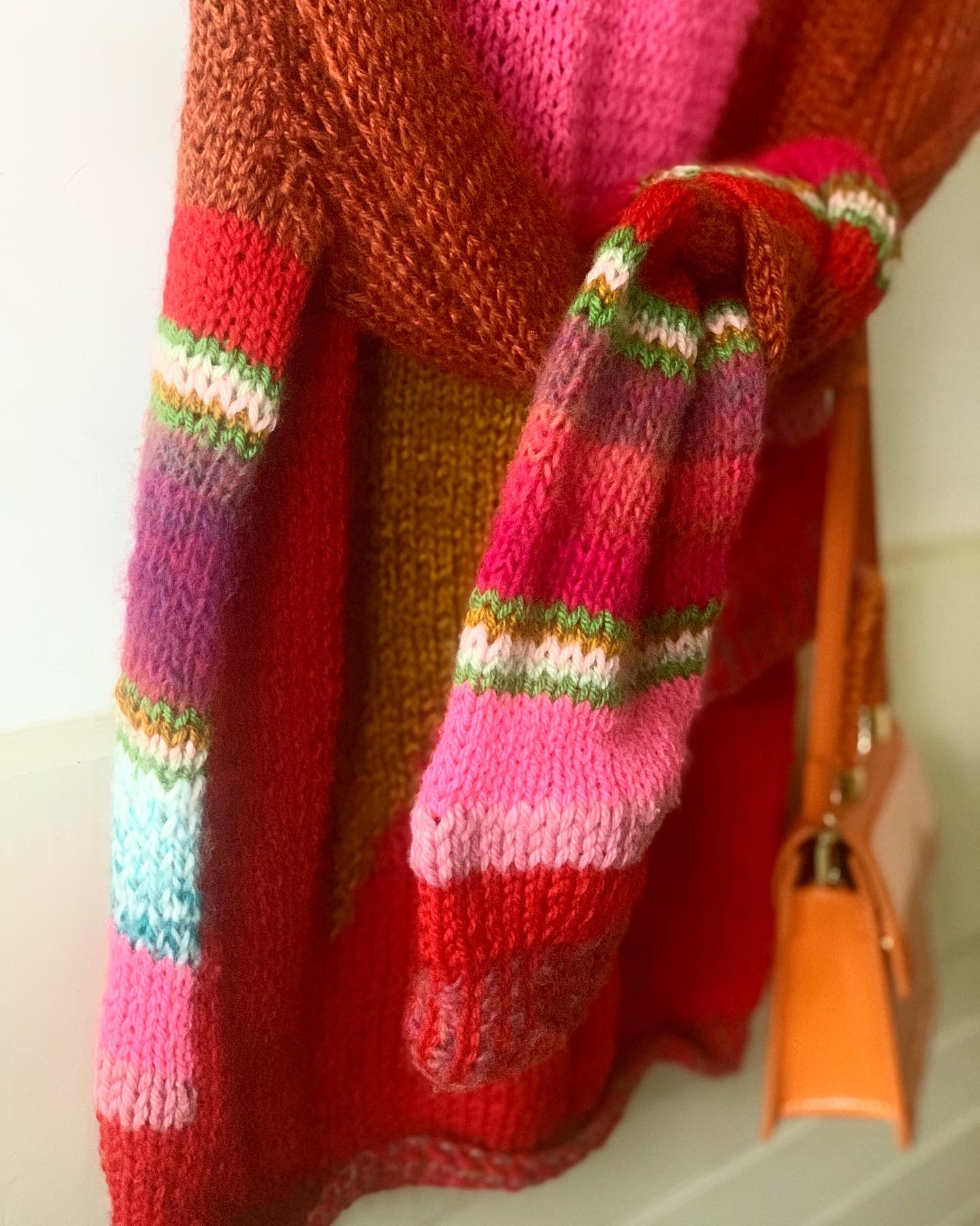 アイスクリームのレトロセーター　レディースMサイズ　プルオーバー