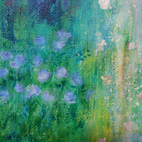 原画 「招き猫のいる噴水ガーデン」 F10号 ＃絵画 ＃ねこ ＃招き猫