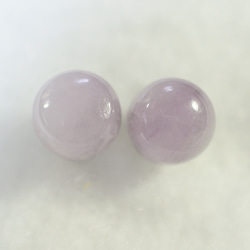 （1 件）紫鋰輝石耳釘（8 毫米，鈦柱） 第2張的照片