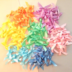 【30％OFF！】≪new≫ 虹色がかわいいリボンシャワー☆【Rainbow！newカラー 105個】 5枚目の画像
