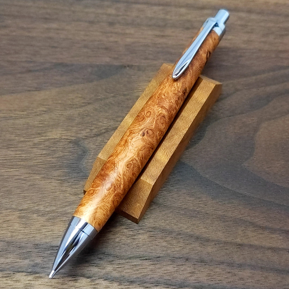 花梨瘤杢0.5シャーペン クラフトエー/Craft A】銘木シャープペンシルII / 花梨瘤杢 (0.5