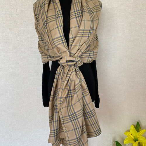 バーバリー ベージュ系チェック ストール　ショール バーバリー BURBERRY ストール バーバリーチェック ベージュ