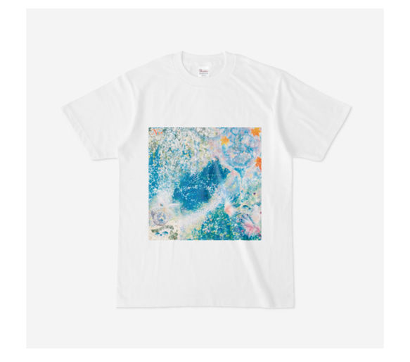 自作アート　プリント　Tシャツ　ＳＭLあり 1枚目の画像