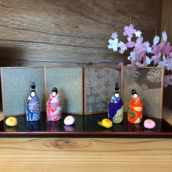 お雛様セット…紫、朱 その他インテリア雑貨 toff 通販 15343969