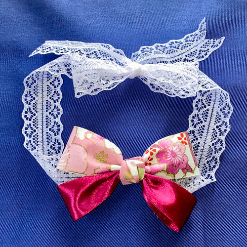 【売却済です！】犬用リボンチョーカー5個➕ゴム付きリボン 売却済です！】犬用リボンチョーカー5個➕ゴム付きリボン 売却済です