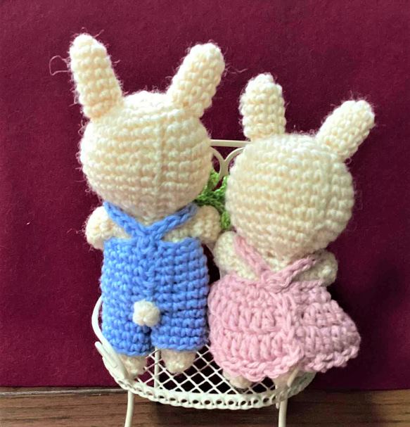 バレンタインデー　ウサギのカップル 3枚目の画像