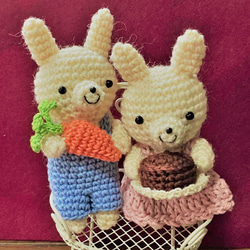 バレンタインデー　ウサギのカップル 4枚目の画像