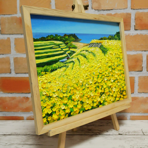 油絵 絵画 【菜の花フェスタ】 絵画 HR 通販 15344330|Creema 油絵 絵画 【菜の花フェスタ】 絵画 HR 通販 15344330|Creema