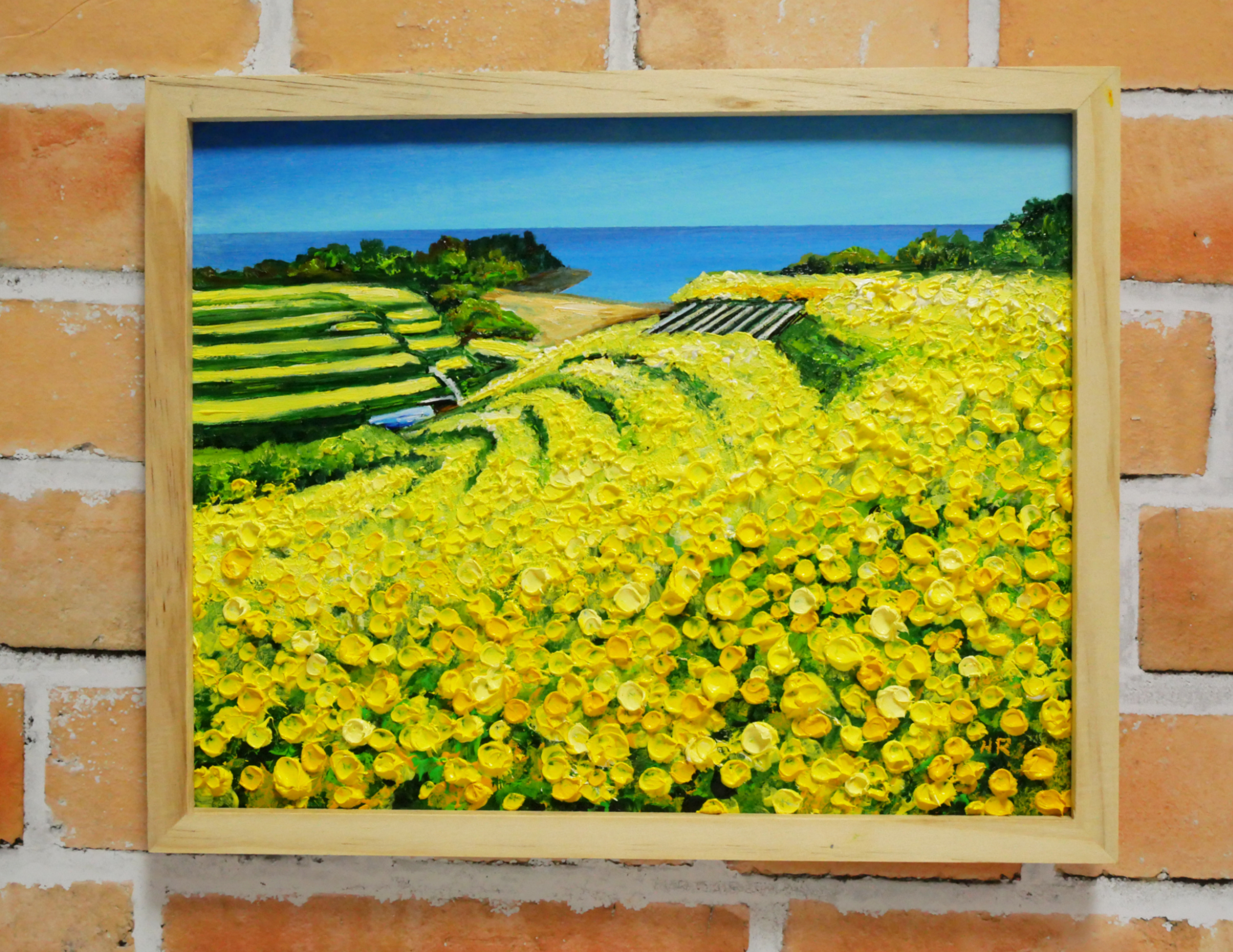 油絵 油彩 油彩画 絵 絵画 【菜の花フェスタ】 油絵 油彩 油彩画 絵 絵画 【菜の花フェスタ】