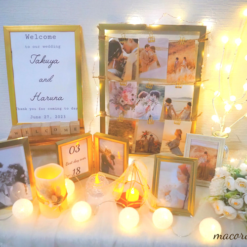 New⋆*選べる ウェルカムボード アンティークフォトフレーム 受付