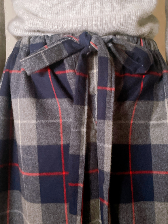 タータンチェックのバックリボンスカート(専用カート) 3枚目の画像