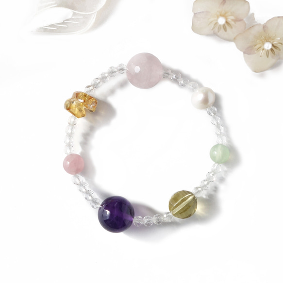 丁寧な作り ぽってり 過ごそ アメジスト × シトリン の組み合わせ 