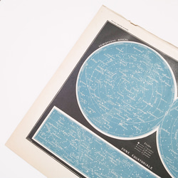 天文学 天空地図 星座図版 1915年 フランス オリジナルリトグラフ01969 2枚目の画像