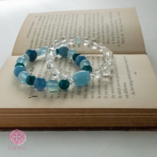 happy様　アクアマリンハートおまとめ　第一弾♡女神ブレス♡アメトリン 神様を味方につける～さきわいブレス 天空を翔る 地球 アクアマリン