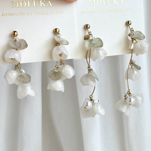 すずらんアクセサリーピアスorイヤリング|ロングタイプ ピアス すずらんアクセサリーピアスorイヤリング|ロングタイプ ピアス