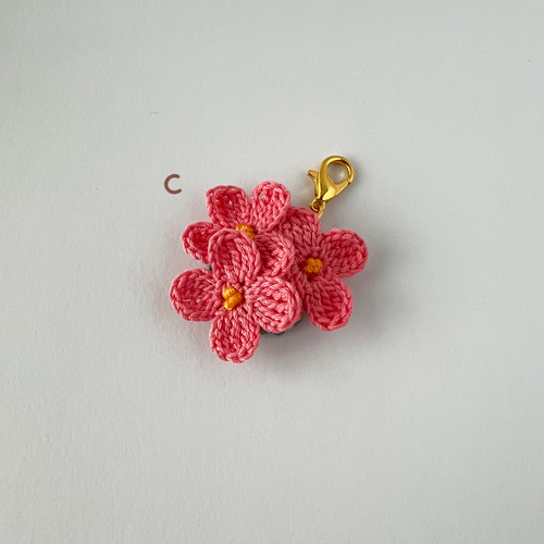 お花チャーム レース編み 15色あります その他アクセサリー nokopuku